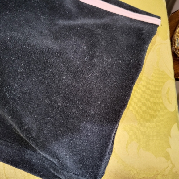 Missguided PLAYBOY embroidered logo racing Y2k pink stripe athletic velvet Pants - Picture 10 of 10